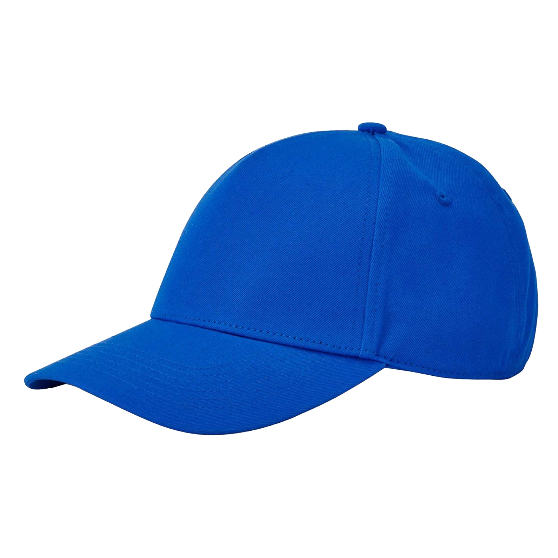 Bright Royal - Side - Beechfield EarthAware Classic 5 Panel Organic Cotton Baseball Cap