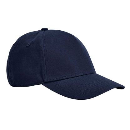 French Navy - Front - Beechfield EarthAware Classic 5 Panel Organic Cotton Baseball Cap