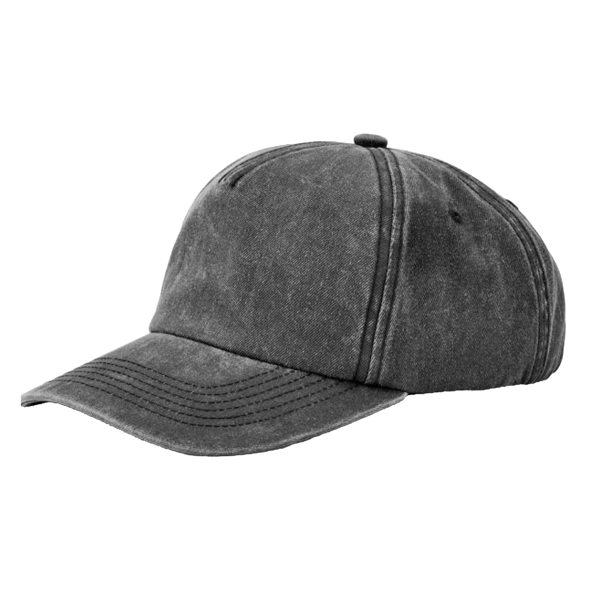 Vintage Black - Back - Beechfield Relaxed Vintage Baseball Cap