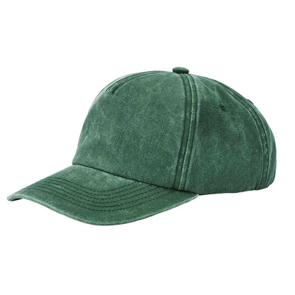 Vintage Bottle Green - Back - Beechfield Relaxed Vintage Baseball Cap