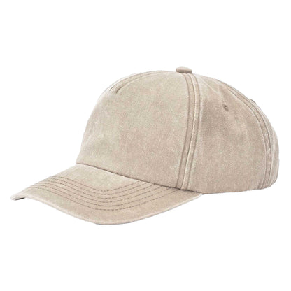 Vintage Stone - Back - Beechfield Relaxed Vintage Baseball Cap