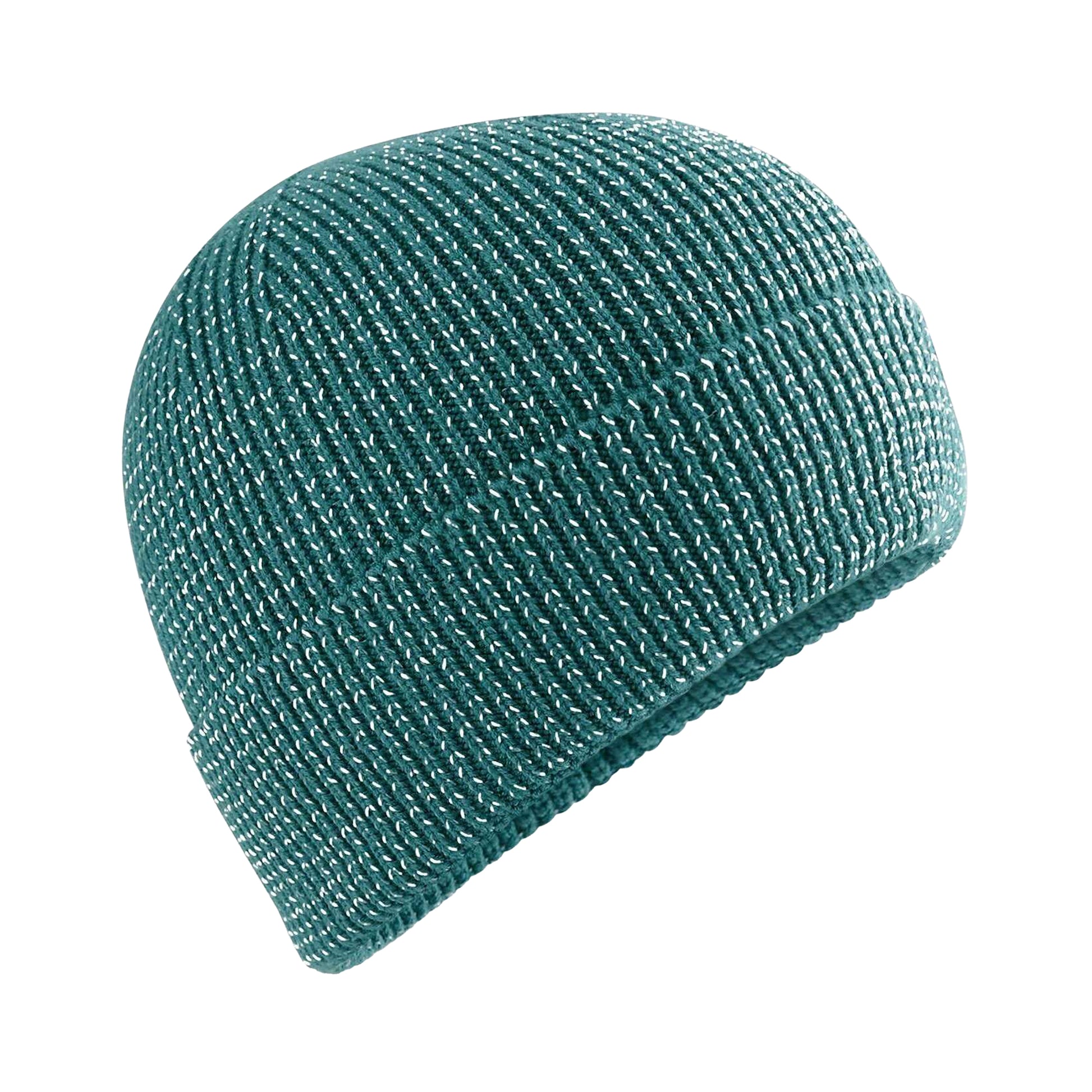 Marine Green - Front - Beechfield Unisex Adult Streetlite Reflective Beanie