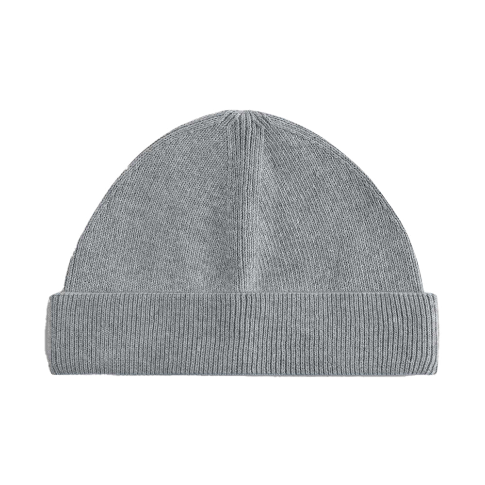 Ash Grey - Back - Beechfield Unisex Adult Fisherman Organic Cotton Beanie