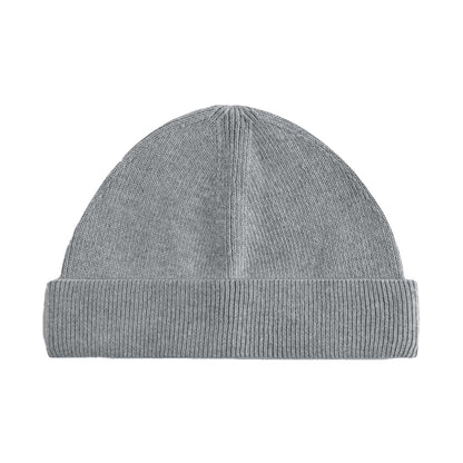 Ash Grey - Back - Beechfield Unisex Adult Fisherman Organic Cotton Beanie