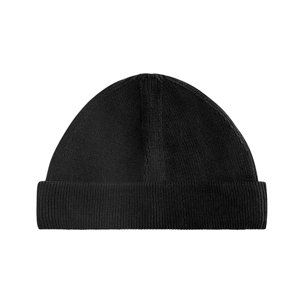 Black - Back - Beechfield Unisex Adult Fisherman Organic Cotton Beanie
