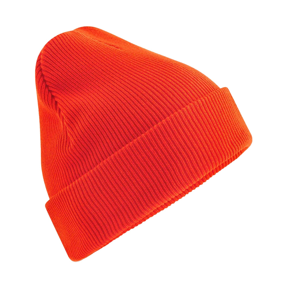 Sunset - Front - Beechfield Unisex Adult Original Organic Cotton Cuffed Beanie