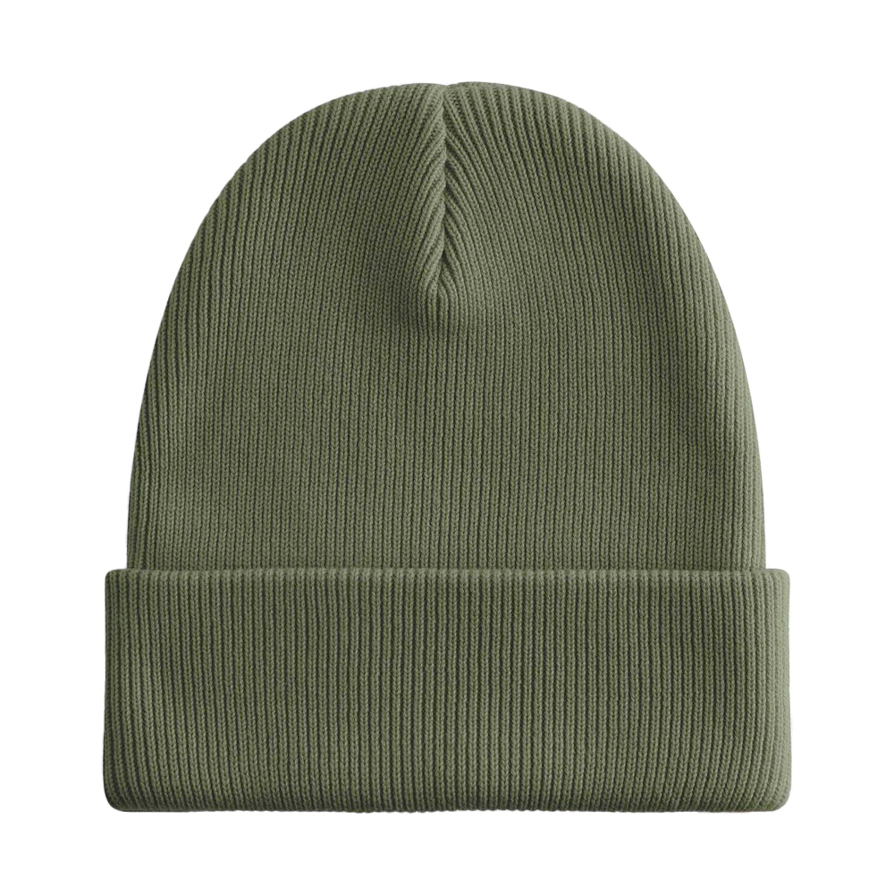 Olive Green - Back - Beechfield Unisex Adult Original Organic Cotton Cuffed Beanie