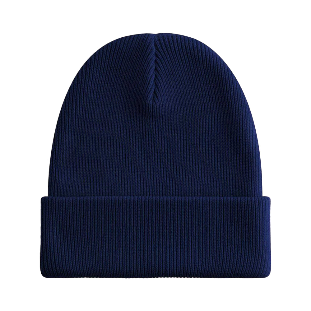Oxford Navy - Back - Beechfield Unisex Adult Original Organic Cotton Cuffed Beanie