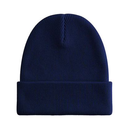 Oxford Navy - Back - Beechfield Unisex Adult Original Organic Cotton Cuffed Beanie
