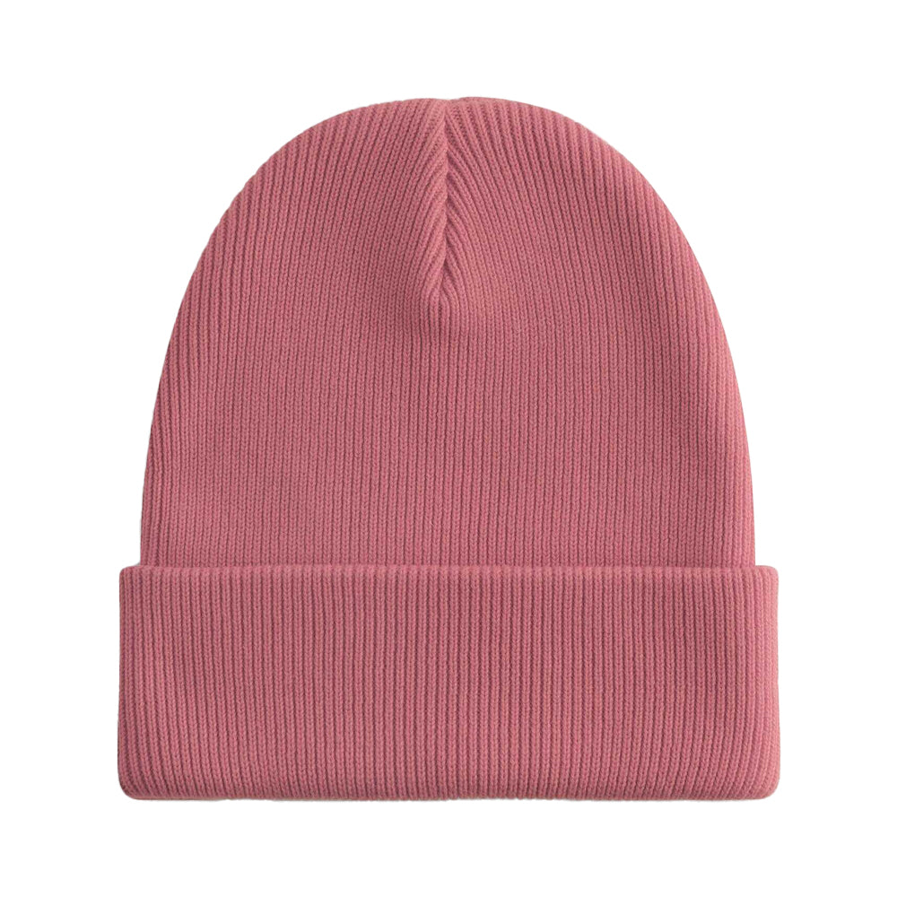 Rose - Back - Beechfield Unisex Adult Original Organic Cotton Cuffed Beanie