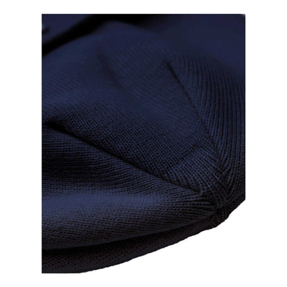 Oxford Navy-White - Side - Beechfield Unisex Adult Appliqué Patch Beanie