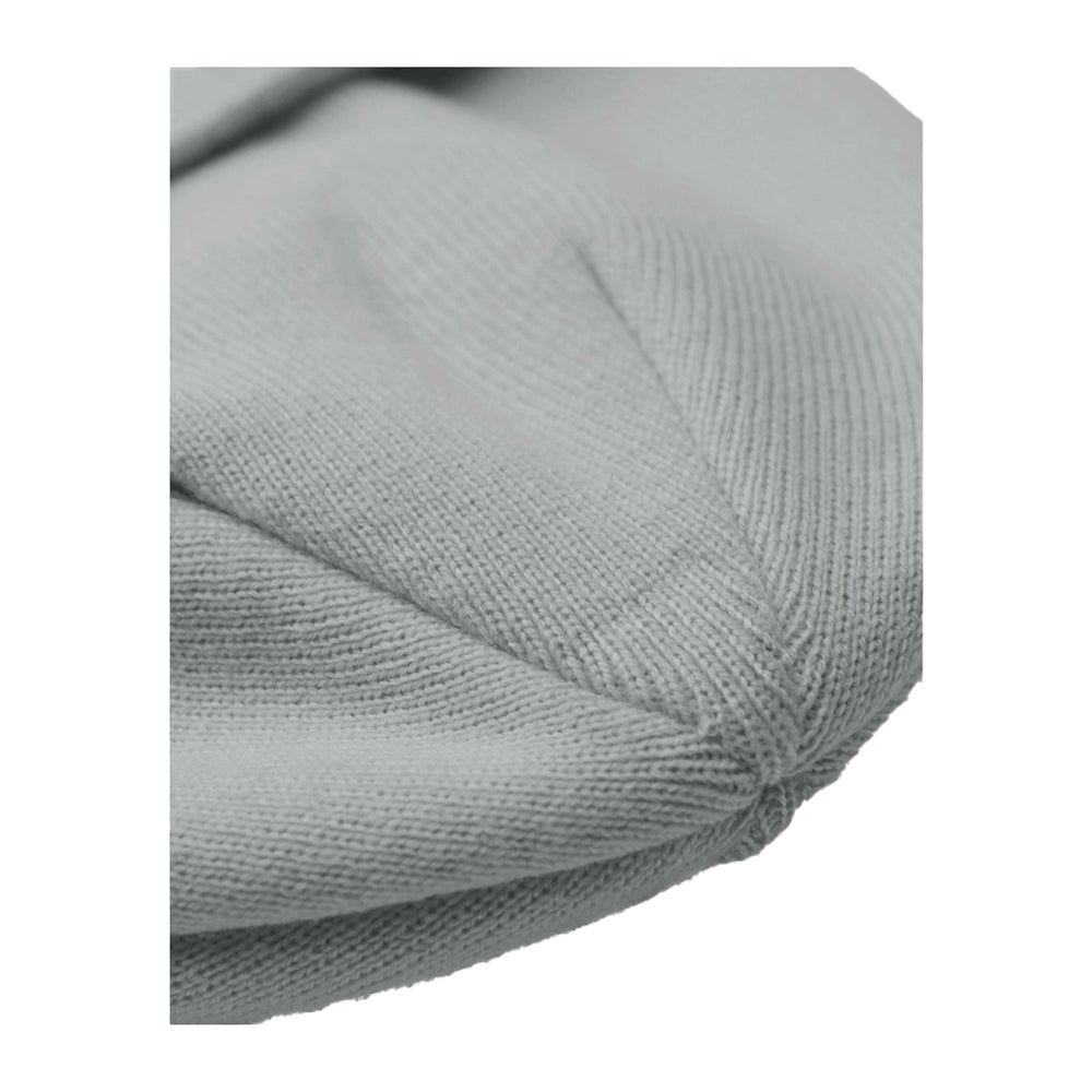 Ash-White - Side - Beechfield Unisex Adult Appliqué Patch Beanie