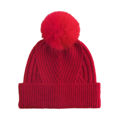 Classic Red - Back - Beechfield Unisex Adult Snow Luxe Beanie