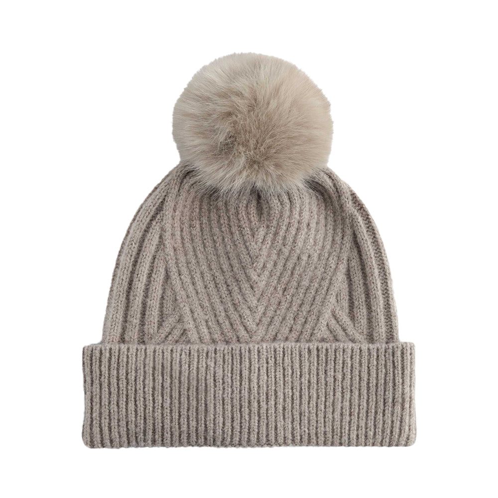 Natural Stone - Back - Beechfield Unisex Adult Snow Luxe Beanie