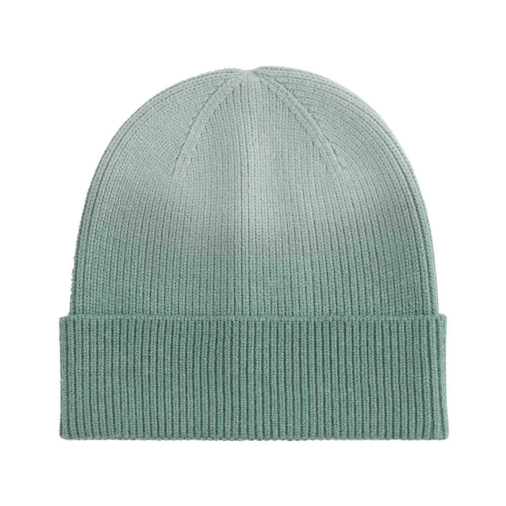 Dusty Green - Back - Beechfield Unisex Adult Dip Dye Beanie