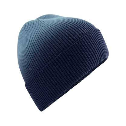 Navy - Front - Beechfield Unisex Adult Dip Dye Beanie