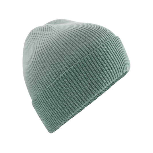 Dusty Green - Front - Beechfield Unisex Adult Dip Dye Beanie