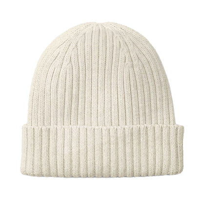 Almond - Back - Beechfield Childrens-Kids Organic Cotton Beanie