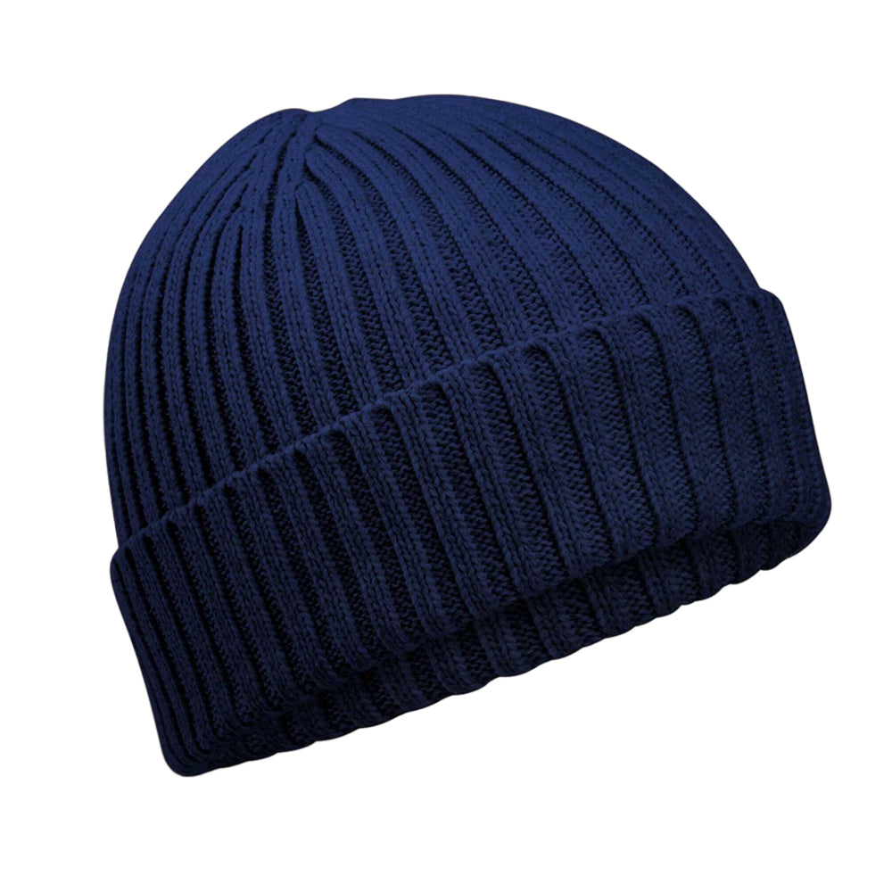 Oxford Navy - Front - Beechfield Childrens-Kids Organic Cotton Beanie