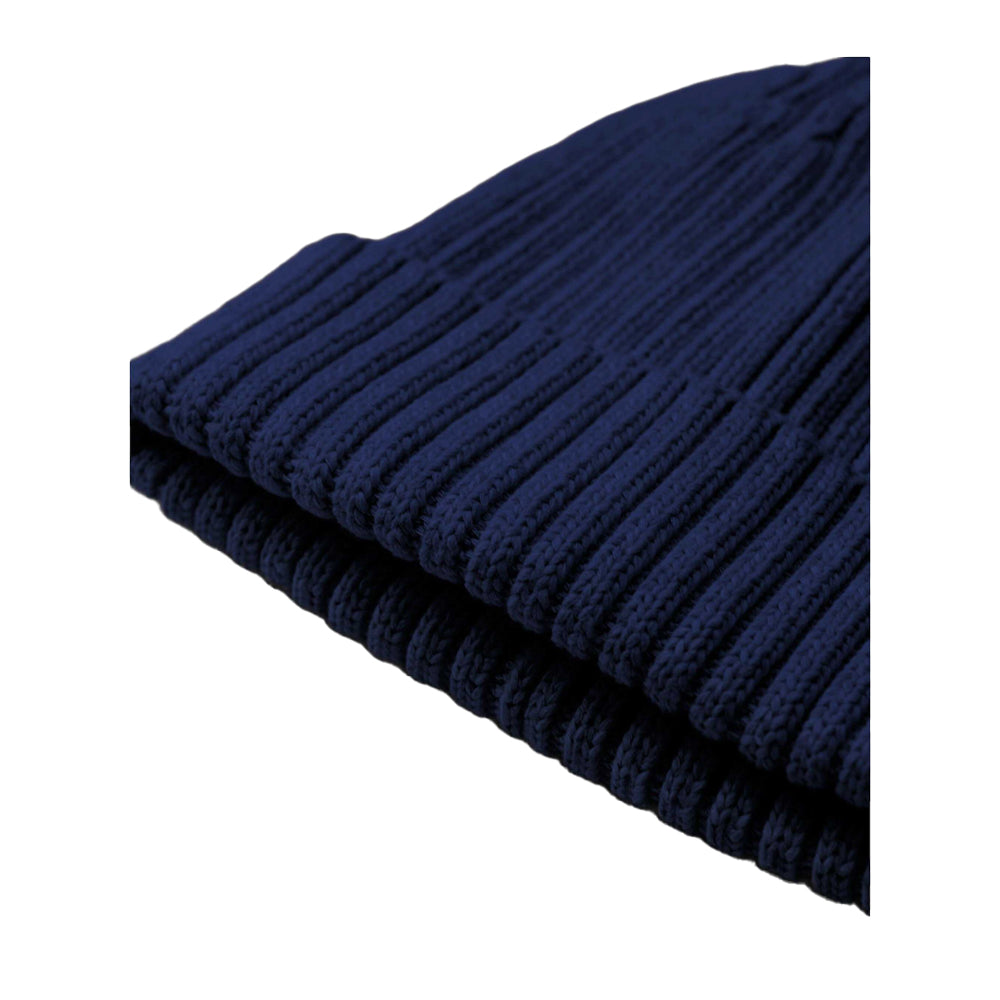 Oxford Navy - Side - Beechfield Childrens-Kids Organic Cotton Beanie