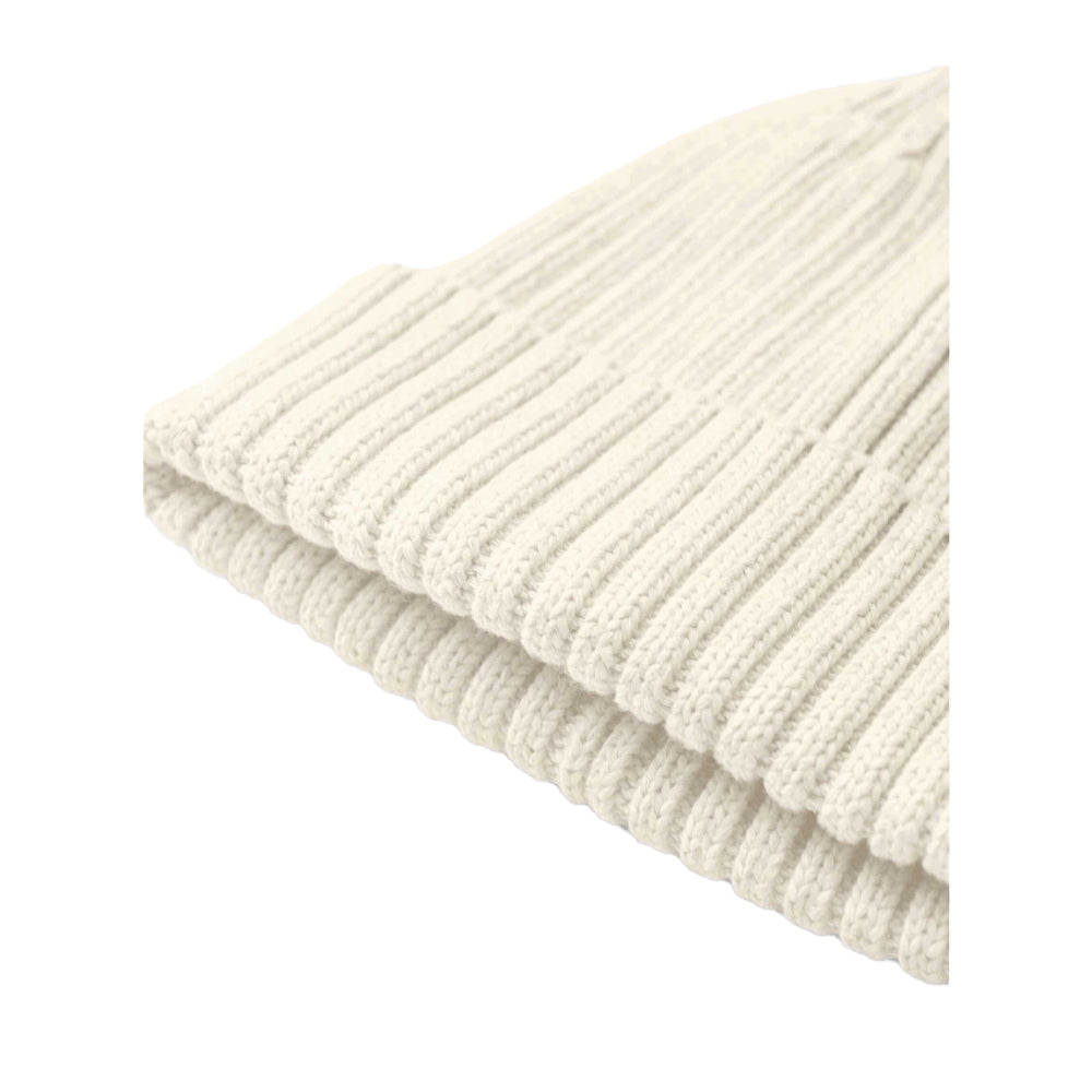 Almond - Side - Beechfield Childrens-Kids Organic Cotton Beanie