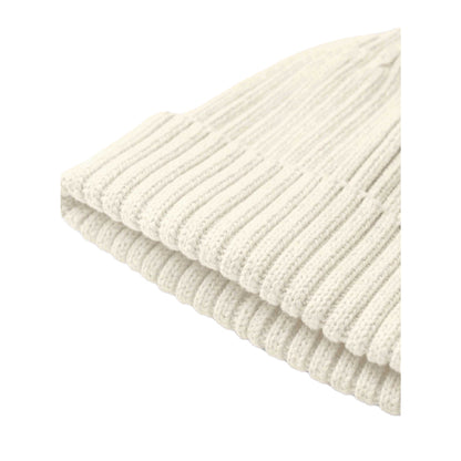 Almond - Side - Beechfield Childrens-Kids Organic Cotton Beanie