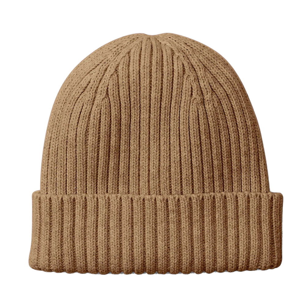 Biscuit - Back - Beechfield Childrens-Kids Organic Cotton Beanie