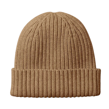 Biscuit - Back - Beechfield Childrens-Kids Organic Cotton Beanie