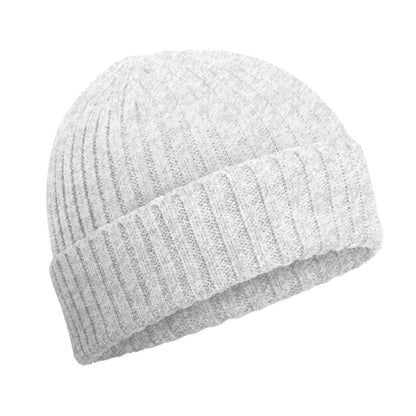 Cloudy Grey - Front - Beechfield Childrens-Kids Organic Cotton Beanie