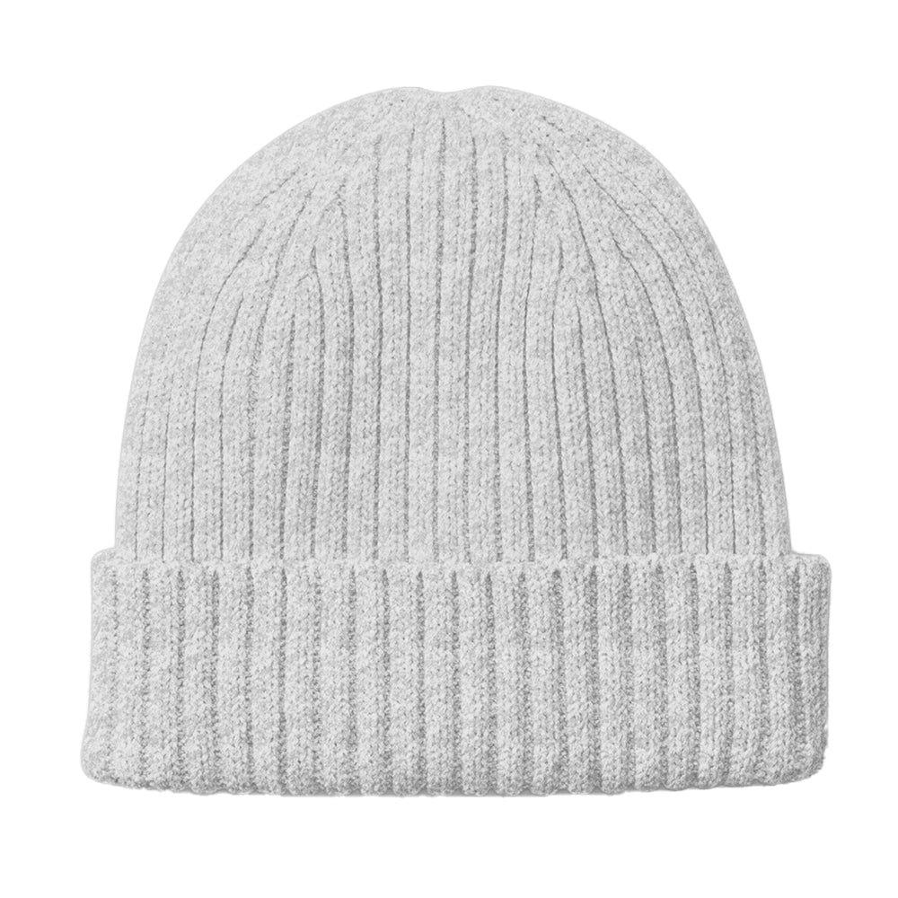 Cloudy Grey - Back - Beechfield Childrens-Kids Organic Cotton Beanie