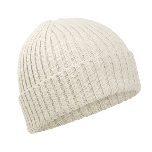 Almond - Front - Beechfield Childrens-Kids Organic Cotton Beanie
