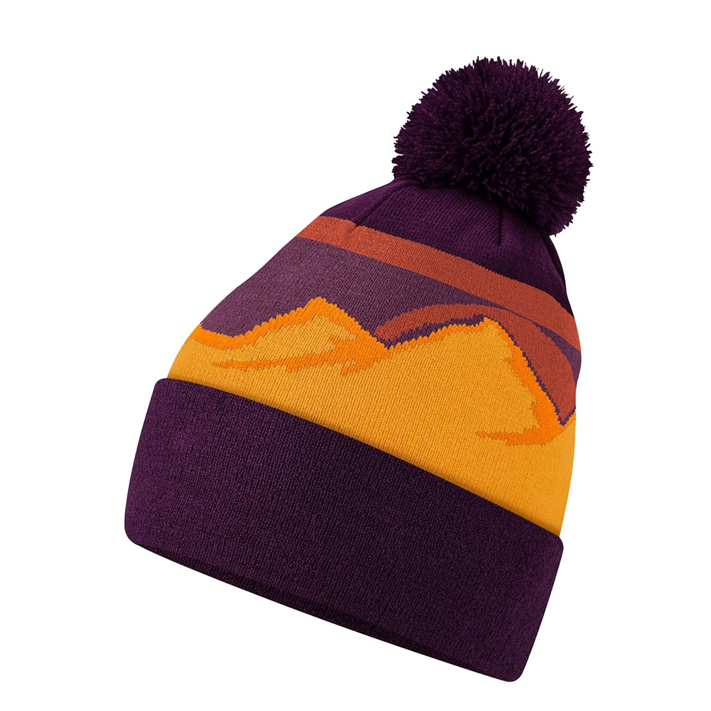 Desert Peaks - Back - Beechfield Unisex Adult Mountain Peaks Pom Pom Beanie
