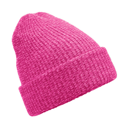 Bright Pink - Front - Beechfield Unisex Adult Colour Pop Beanie