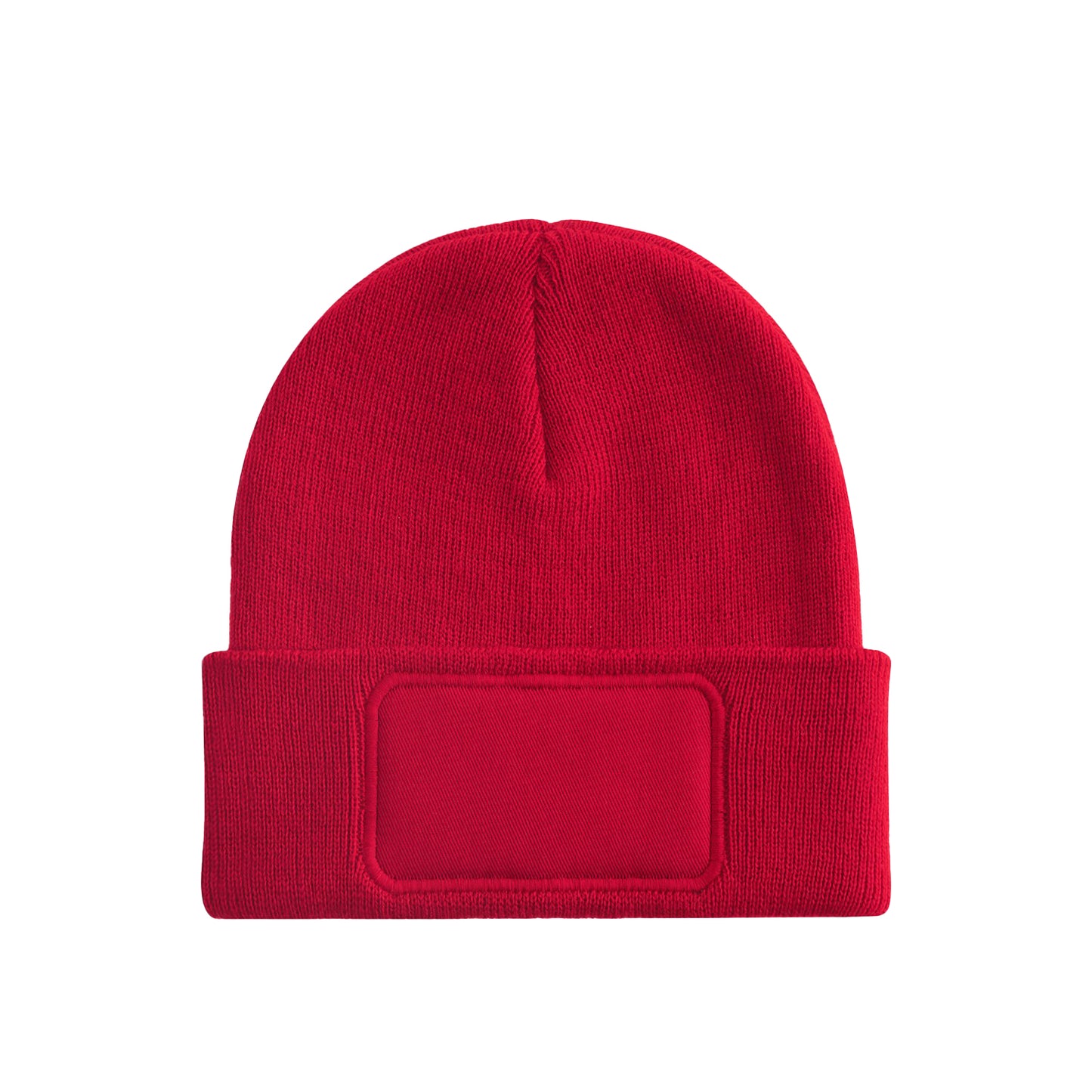 Classic Red - Front - Beechfield Childrens-Kids Original Patch Beanie