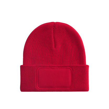 Classic Red - Front - Beechfield Childrens-Kids Original Patch Beanie