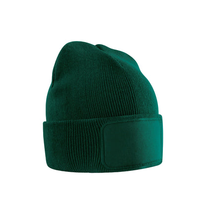 Bottle Green - Back - Beechfield Childrens-Kids Original Patch Beanie
