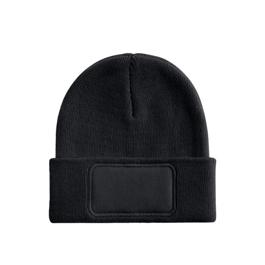 Black - Front - Beechfield Childrens-Kids Original Patch Beanie
