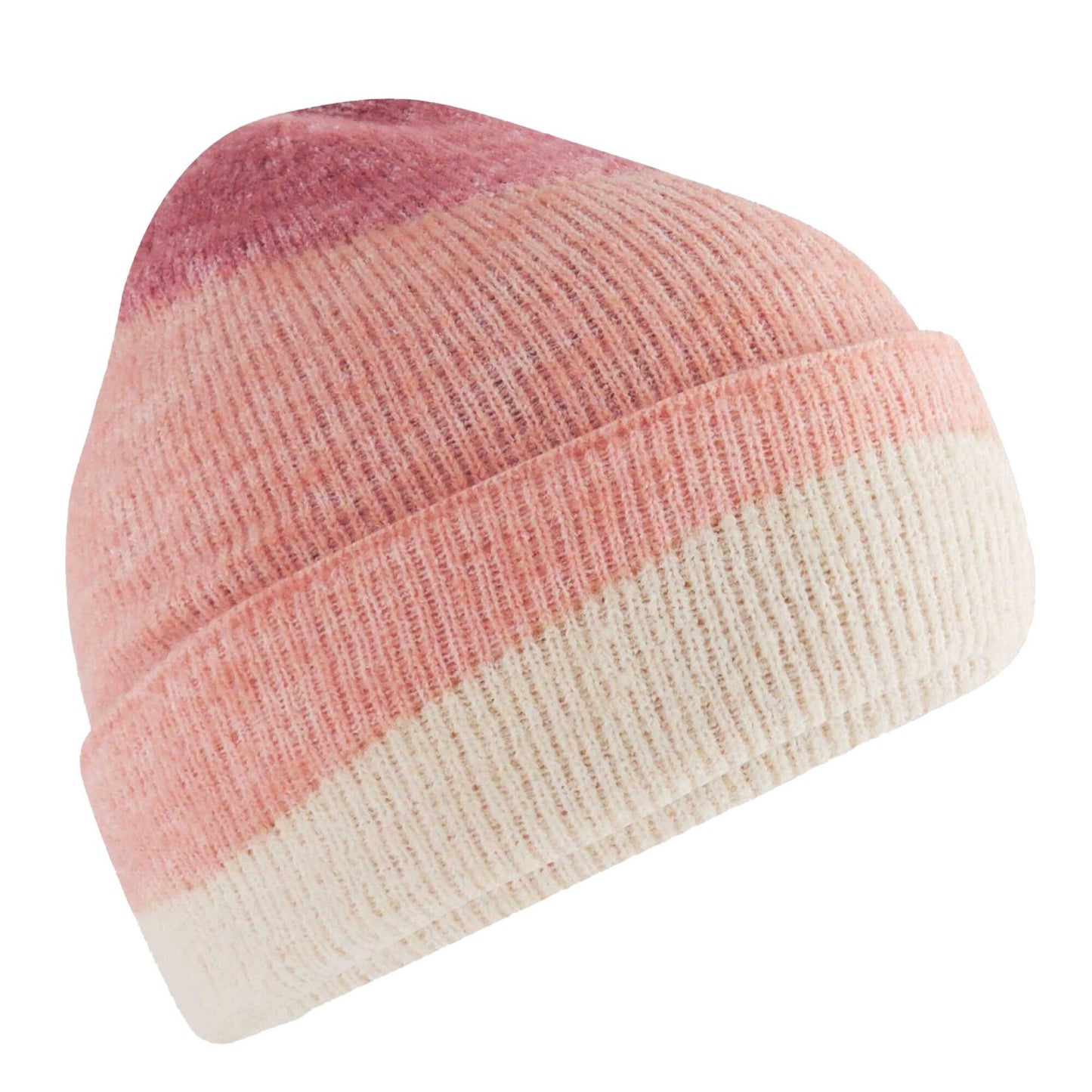 Rose-Peach-Vanilla - Back - Beechfield Unisex Adult Wave Soft Beanie