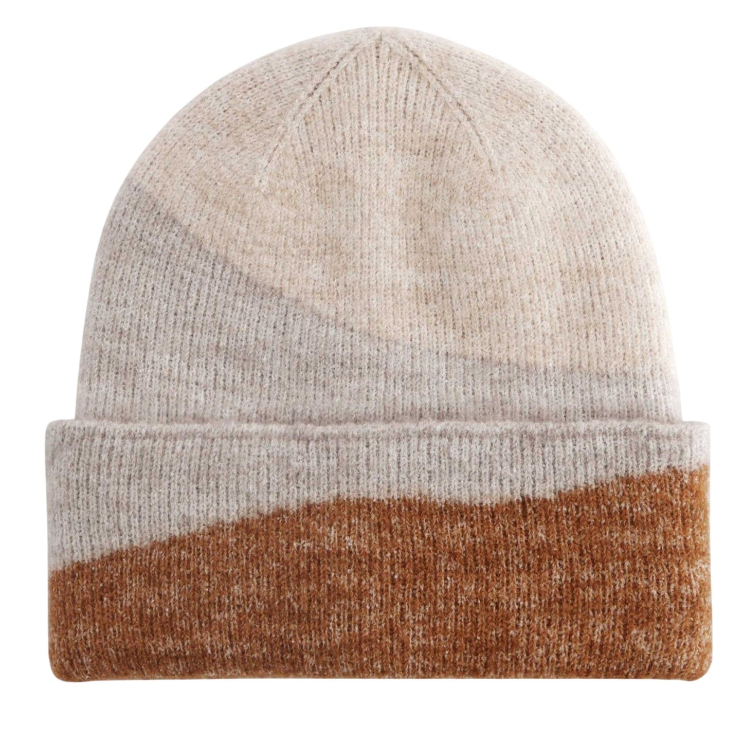 Oatmeal-Natural Stone-Biscuit - Back - Beechfield Unisex Adult Wave Soft Beanie