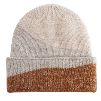 Oatmeal-Natural Stone-Biscuit - Back - Beechfield Unisex Adult Wave Soft Beanie