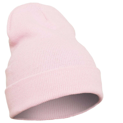 Baby Pink - Front - Flexfit Unisex Adult Knitted Cuffed Beanie