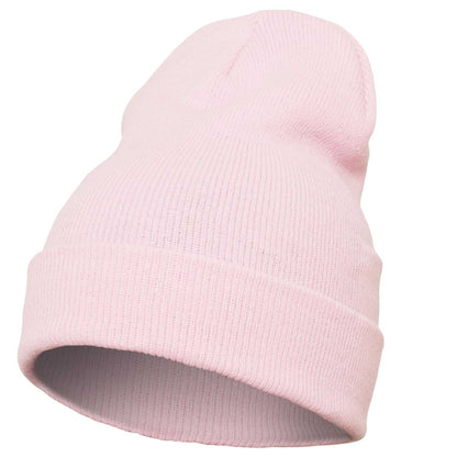 Baby Pink - Back - Flexfit Unisex Adult Knitted Cuffed Beanie