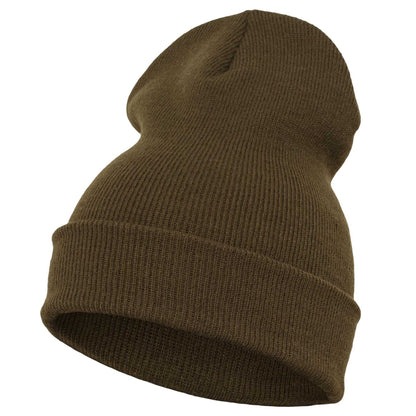 Olive - Back - Flexfit Unisex Adult Knitted Cuffed Beanie