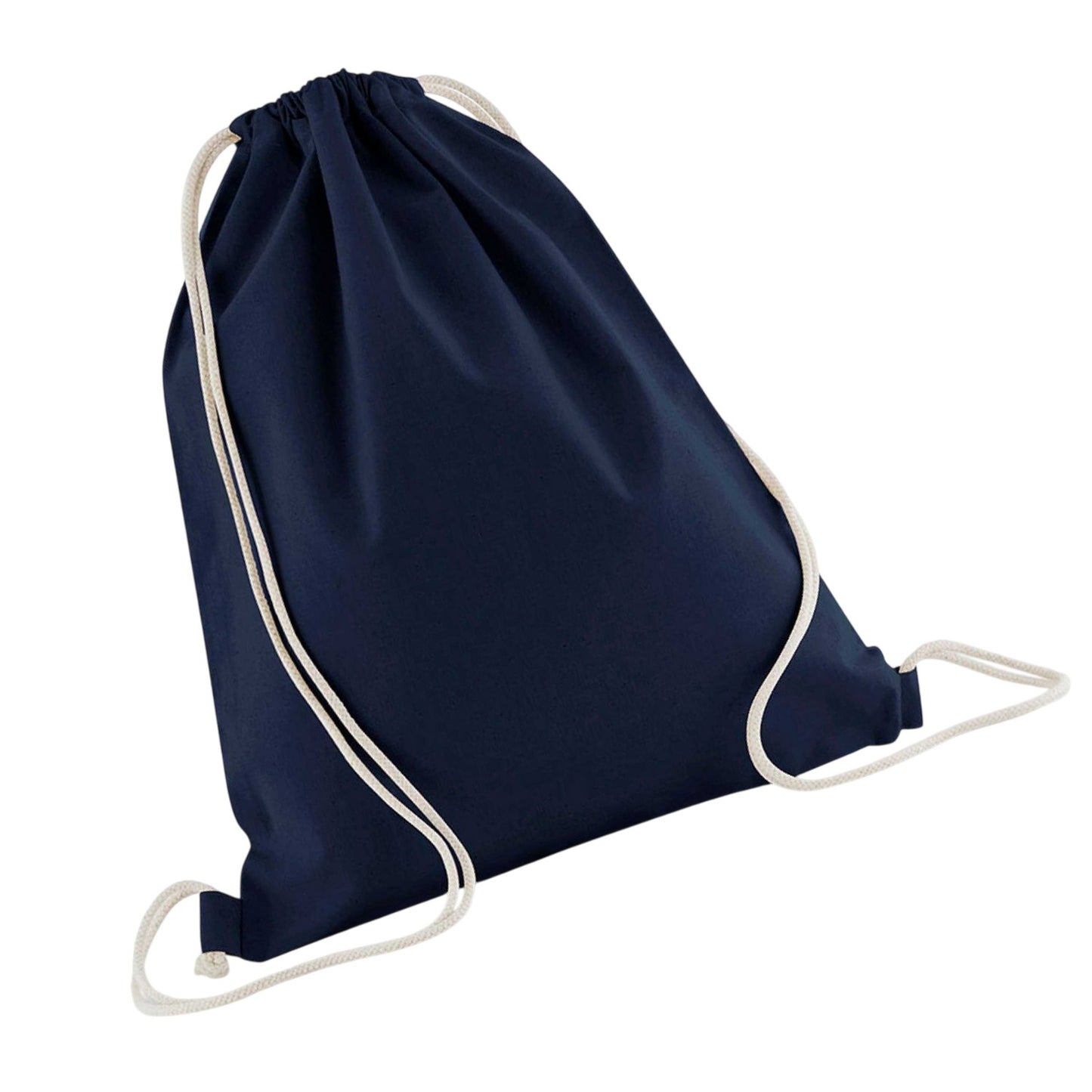 French Navy - Back - Westford Mill InCo Organic Cotton Drawstring Bag