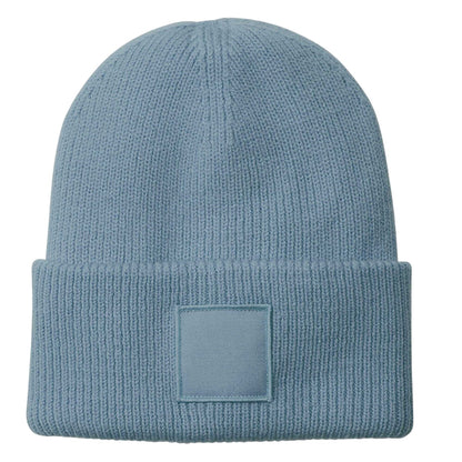 Dusty Blue - Front - Beechfield Unisex Adult Tonal Patch Cuffed Beanie