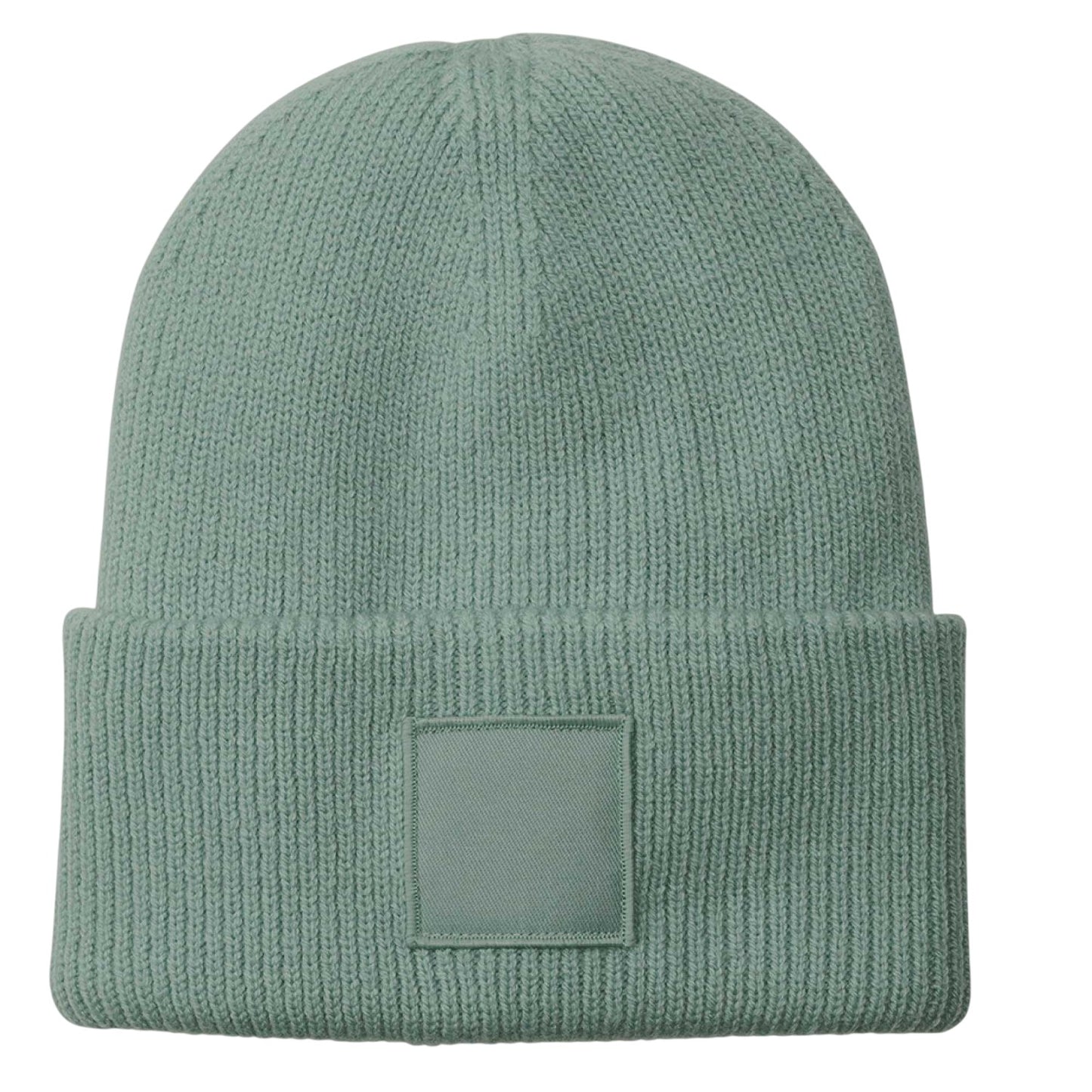 Dusty Green - Front - Beechfield Unisex Adult Tonal Patch Cuffed Beanie