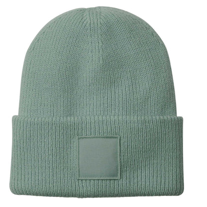Dusty Green - Front - Beechfield Unisex Adult Tonal Patch Cuffed Beanie