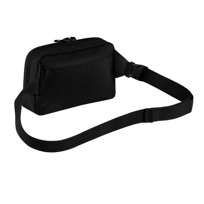 Black - Back - Bagbase Premium Recycled Crossbody Bag