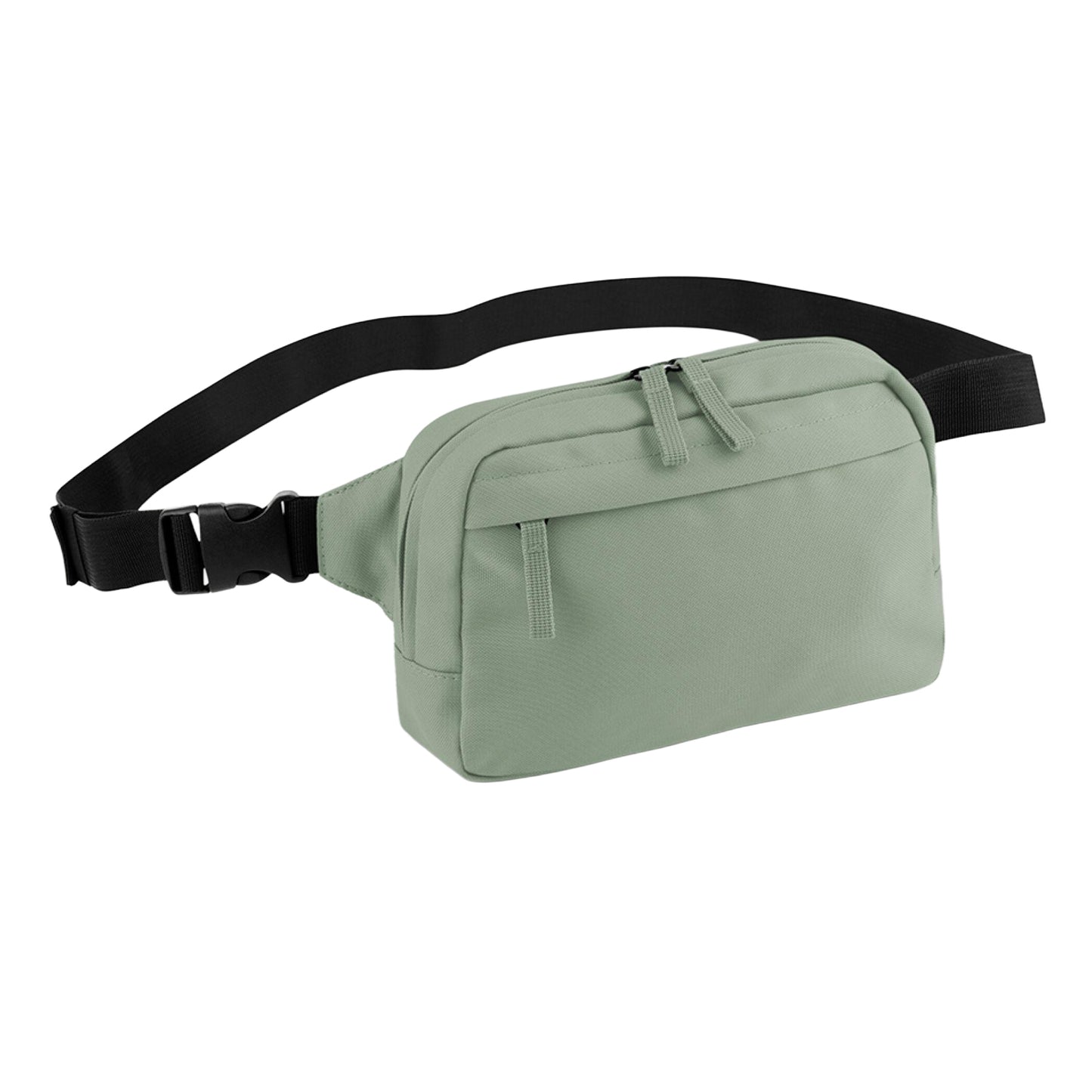 Dusty Green - Front - Bagbase Premium Recycled Crossbody Bag