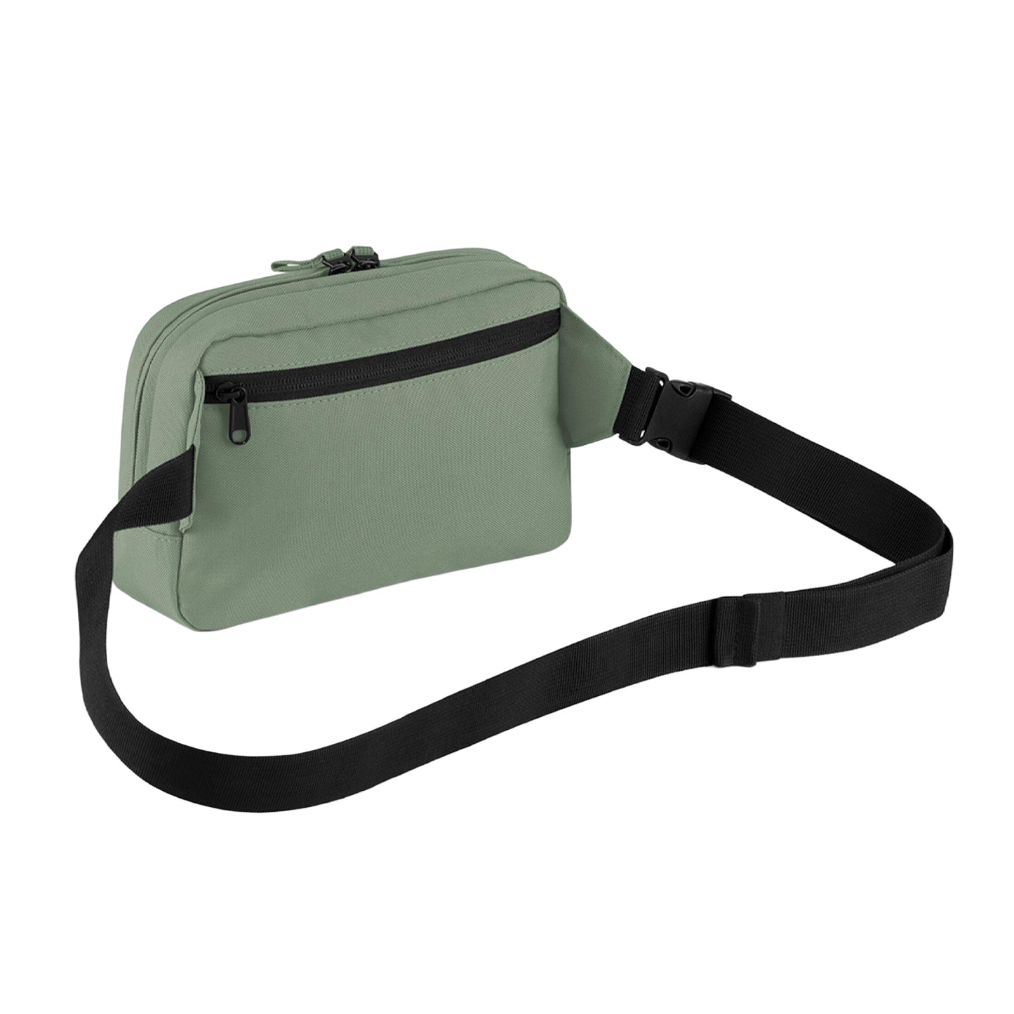 Dusty Green - Back - Bagbase Premium Recycled Crossbody Bag
